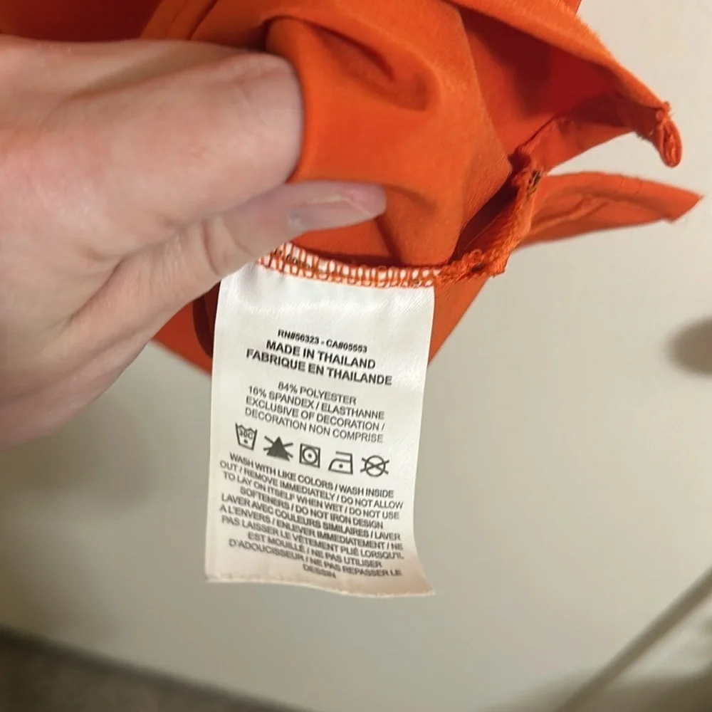 EUC Nike Clemson Men's Orange Polo Shirt On Field‎